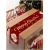 Christmas Table Runner, Santa Linen Table Cover, Wrinkle-Free Dining Table Decoration for Indoor & Outdoor Parties