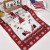 Christmas Table Runner, Santa Linen Cover (33x178 cm), Wrinkle-Free Holiday Décor