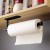 Stainless Steel Self-Adhesive Paper Towel Holder – No-Punching Kitchen & Bathroom Storage Rack