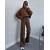 High Street Two-Piece Hoodie & Pants Set for Women – Casual Autumn/Winter Suit