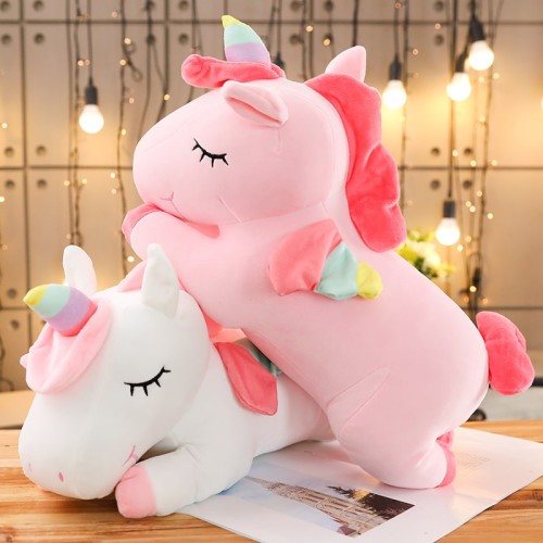 Unicorn Action Figure Plush Toy 25cm – Huggable Pillow Doll for Girls' Sleep