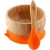 Avanchy Bamboo Suction Baby Bowl with Silicone Spoon – Orange, BPA-Free Baby-Led Weaning Essentials