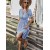 Elegant Striped Lantern Sleeve Summer Dress – V-Neck Ruffle Midi for Women 2024