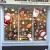 Christmas Window Clings, 182 Pcs Snowflakes, Santa & Deer Decor for Home, Shop & Party Decorations