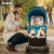 Baybee Lightweight Foldable Baby Stroller – Adjustable Backrest, Canopy & Safety Harness