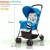 Baybee Lightweight Foldable Baby Stroller – Adjustable Backrest, Canopy & Safety Harness