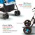 Baybee Lightweight Foldable Baby Stroller – Adjustable Backrest, Canopy & Safety Harness